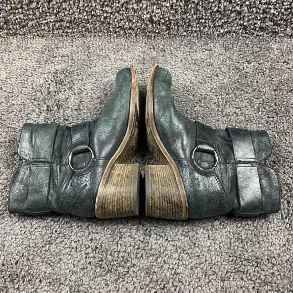 OXS boots Buckle Black Distressed Made In Italy EU Size 40 - Picture 4 of 9